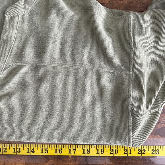 NWT Cupio Ribbed Blouse Top Medium Light Green Relaxed Fit Boho Cottagecore Cozy - Picture 3 of 7
